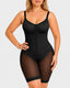 Full Body Mid Thigh Front Zipper Seamless Bodysuit Shapewear