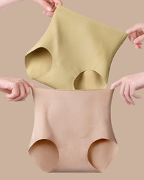 High-waisted Tummy-control Seamless 7A  Antibacterial Breathable Underwear