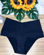 Women's High-waisted Stretch Solid Color Soft Comfortable Briefs