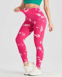 Seamless Tie-dye High-waisted Slimming Butt-lifting Tight-fitting Yoga Pants