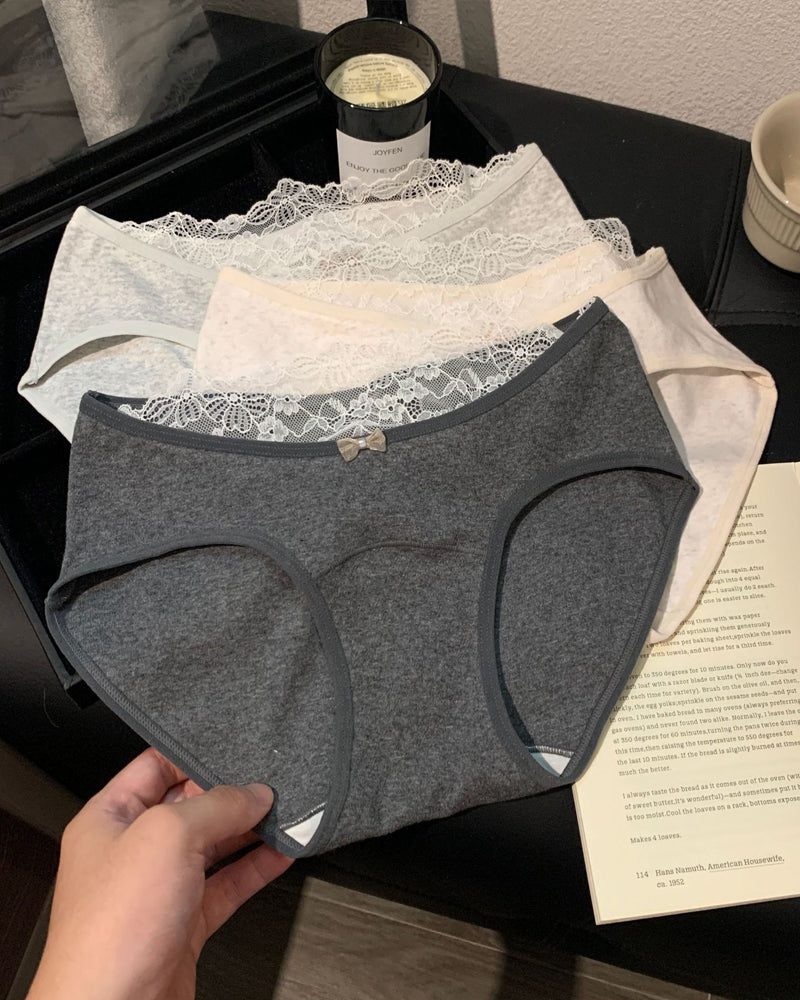 Comfortable Sexy Lace-trimmed Soft Cotton Panties Secondary image