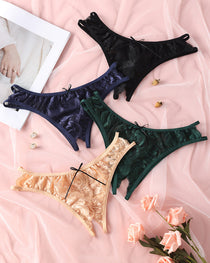 Women's Sexy Lace Open-crotch Panties