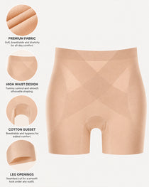 Seamless Tummy Control Hip Enhancement Butt Lifter Shaping Shorts