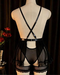 Sexy Deep V Neck Lace Backless Teddies Lingerie