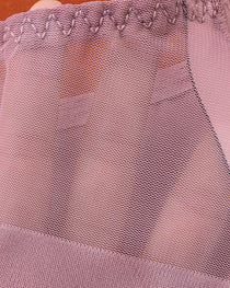 Sexy Ice Silk Nude Seamless See-Through Mesh Thong