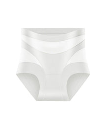 Women's High-Waisted Mesh Panel Elastic Breathable Seamless Invisible Panties