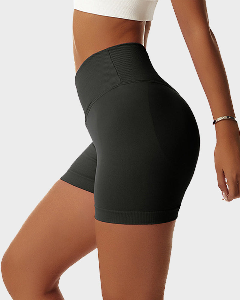 V-Cross Waist Butt Lifting Fitness Shorts Secondary image