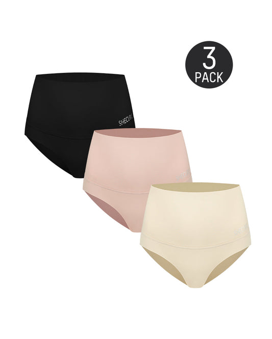 3-Pack High Waisted Tummy Control Panties