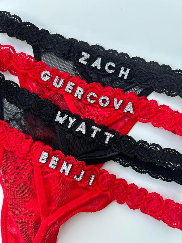 Custom Thong - Name Thong custom thong adult lingerie Main image