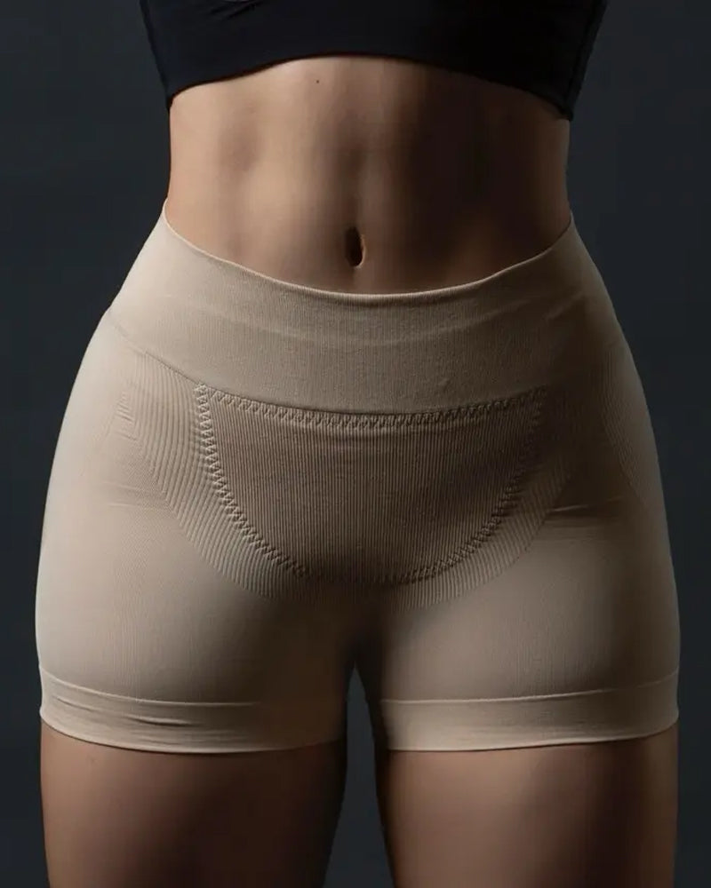 High-elastic Seamless High-waisted Tummy-control and Hip-lifting Shorts Main image