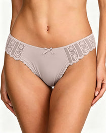 Women's Bow-tie Lace See-through Tulle Breathable Thong