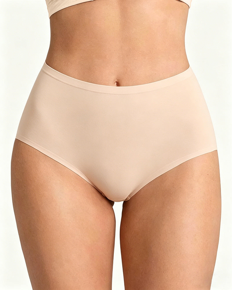 Women's Seamless High-Waisted Elastic Comfort Panties Main image
