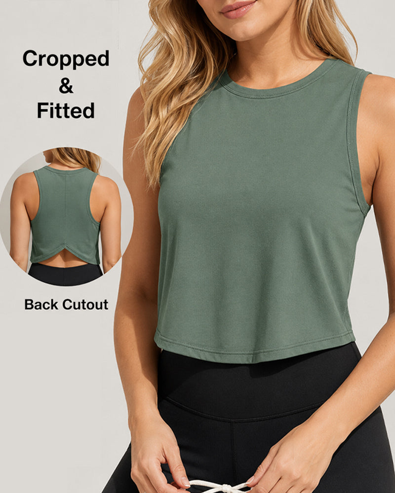 Casual Sports Round Neck Sleeveless Breathable Vest Main image