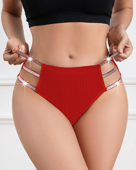 Sexy Openwork Glossy Waistband Comfortable Breathable Underwear