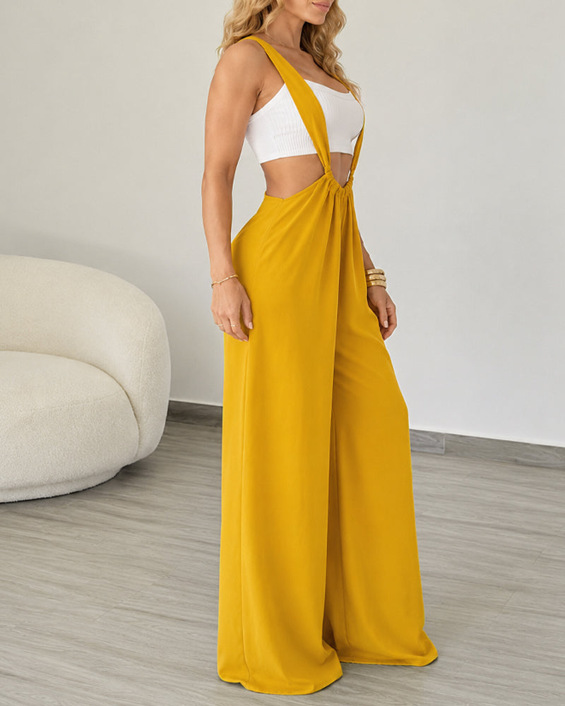 Casual Loose Wide-leg Overalls Secondary image