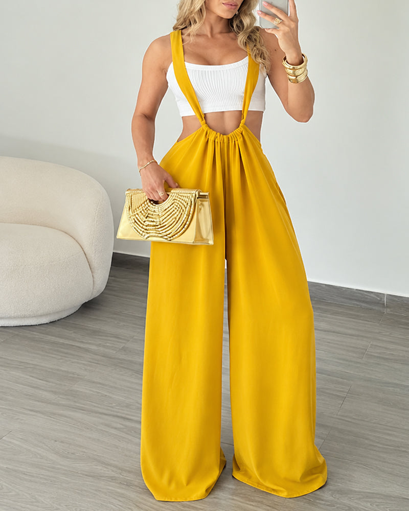 Casual Loose Wide-leg Overalls Main image