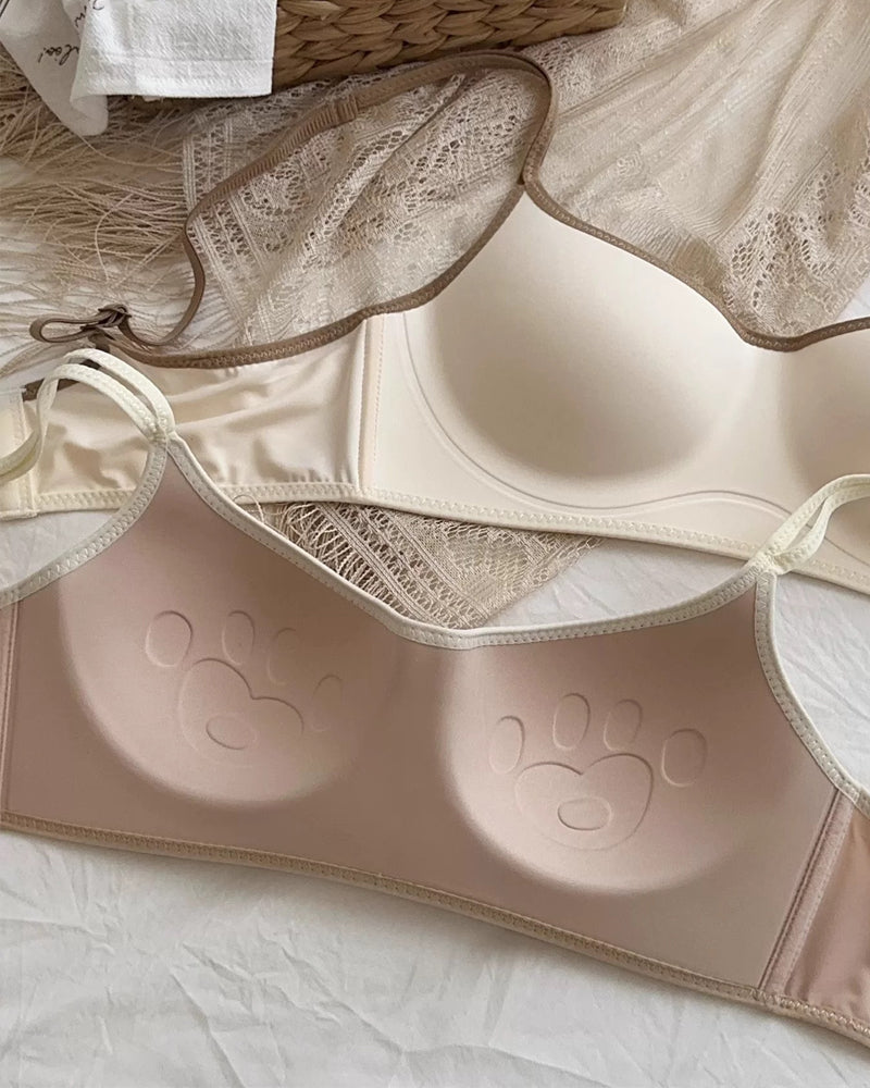 Women's Colorblock Seamless Push-up Wire-free Comfortable Breathable Bra Secondary image
