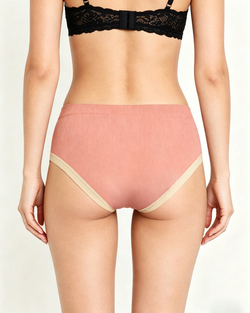 Five Pack High-elastic Seamless Bow-knot Breathable Panties Secondary image