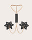 Chain Linked Nipple Cover With Choker