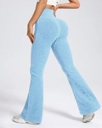 Women's Casual High-Waisted Comfortable Breathable Sports Yoga Tight Flare Pants