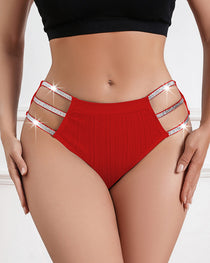 Sexy Openwork Glossy Waistband Comfortable Breathable Underwear