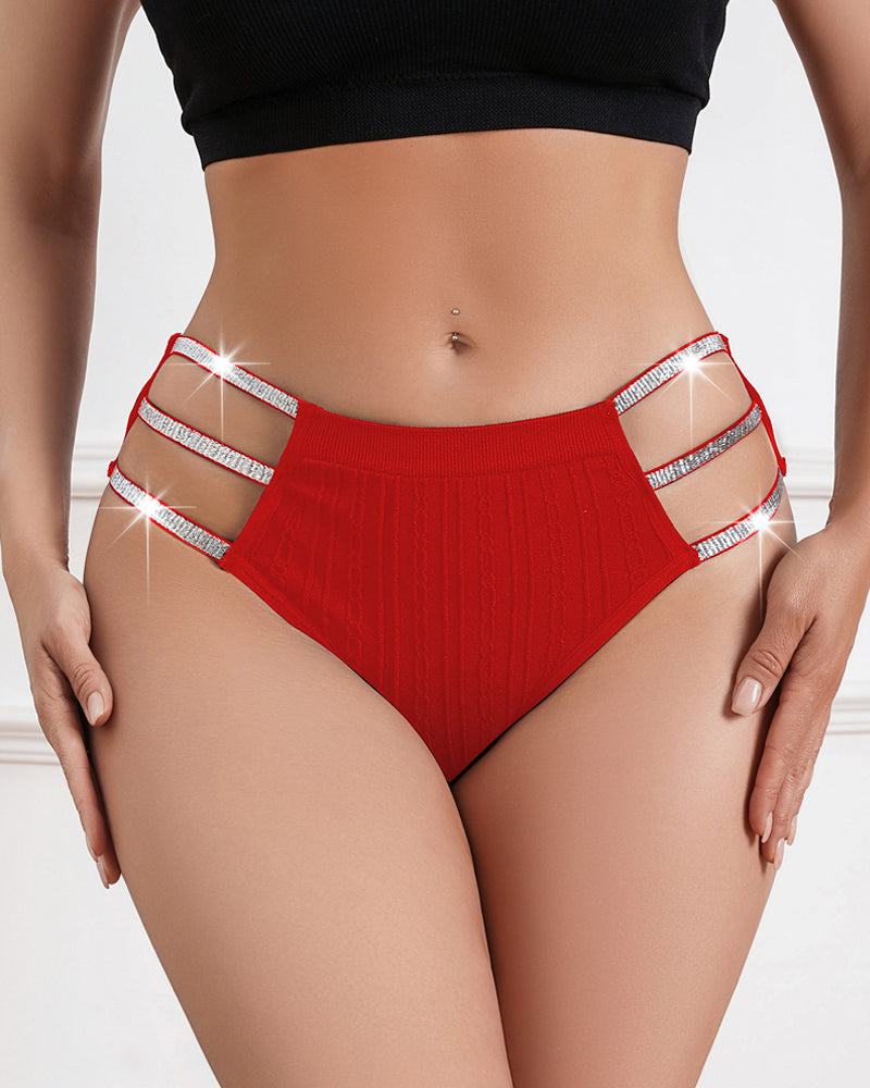 Sexy Openwork Glossy Waistband Comfortable Breathable Underwear