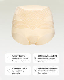 High Waist Tummy Control Seamless Breathable Shaping Panties