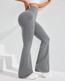 Women's Casual High-Waisted Comfortable Breathable Sports Yoga Tight Flare Pants