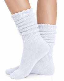 6-Pair Women's Bamboo Fiber Cable Knit Socks