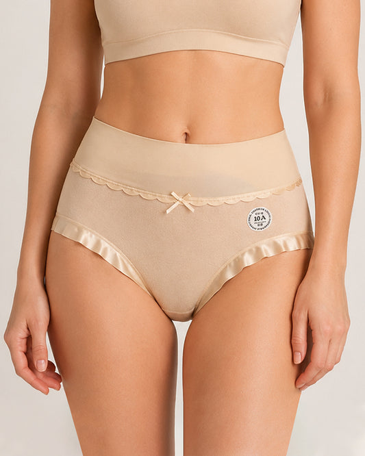 Five-pack Pure Cotton High Waist Stretch Briefs