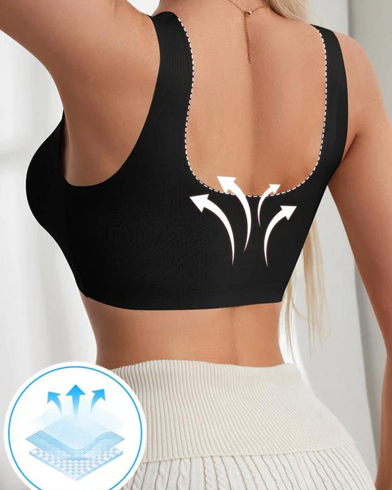 Women's Solid Wireless Push Up Bra, Breathable Comfortable Lingerie Top for Daily Wear, Women's Lingerie for All Seasons, Underwear Secondary image