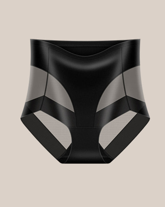 Sexy Stretchy Mesh Patchwork Tummy Control Butt Lifting Panties