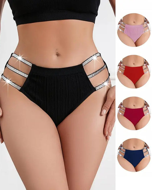 Sexy Openwork Glossy Waistband Comfortable Breathable Underwear