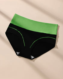 Women's  High Waist Colorblock Seamless Cotton Briefs