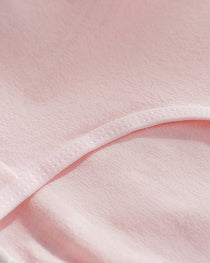 Women's Cotton Mid-Waist Solid Color Bow Seamless Comfortable Panties