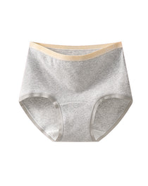 Plus Size 10A Antibacterial Cotton Extra Long Crotch High Waist Comfortable Briefs