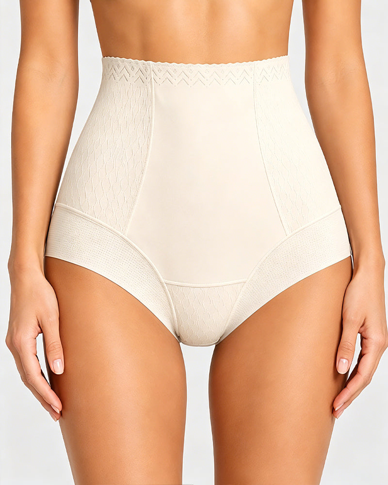 High-waisted Tummy-control Breathable Ice Silk Seamless Panties Main image