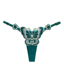 Sexy Butterfly Embroidered Low-rise Thong