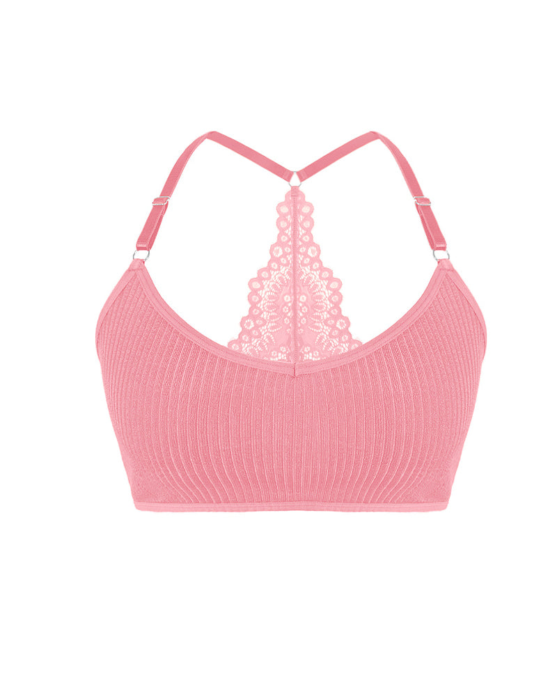 Women's Lace Vest Seamless Elastic Bra