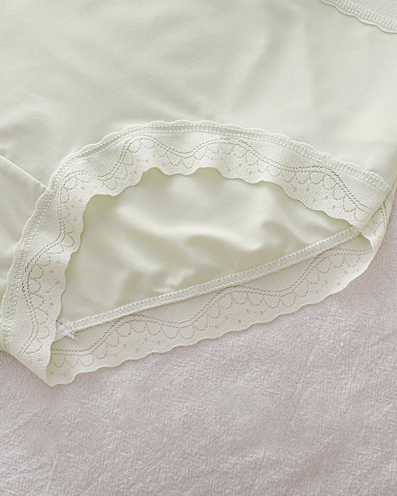 Comfortable Breathable Ice Silk Seamless Pure Cotton Crotch Women's Briefs
