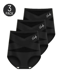 High Waist Tummy Control Breathable Mesh Cross Seamless Hip Lifting Briefs