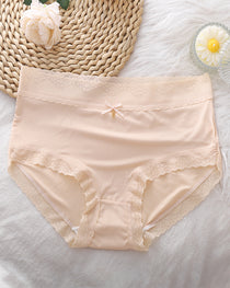 Comfortable Breathable Ice Silk Seamless Pure Cotton Crotch Women's Briefs