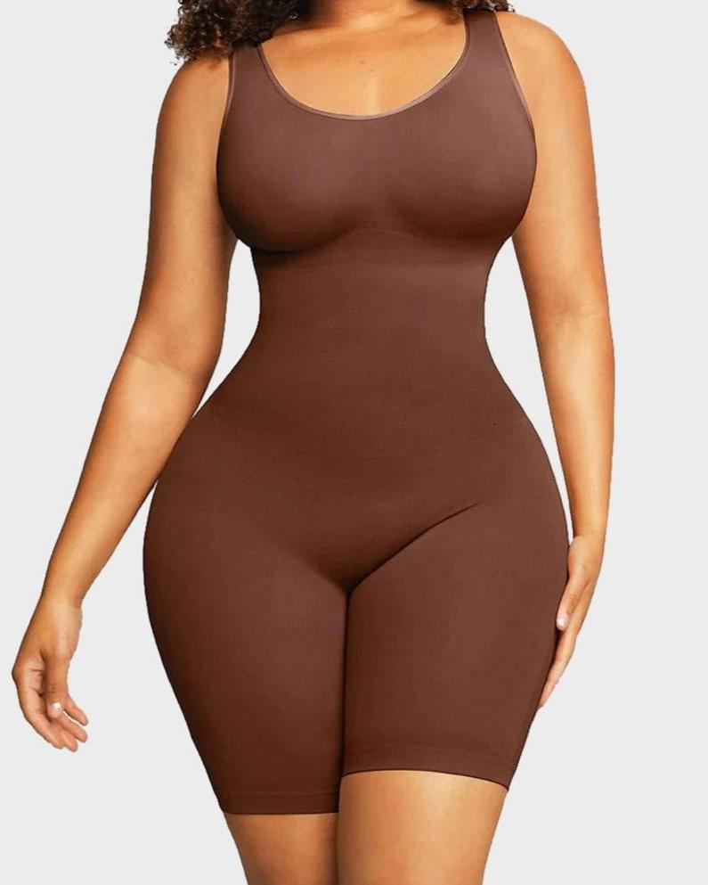 Seamless Sculpting Mid Thigh Bodysuit Main image