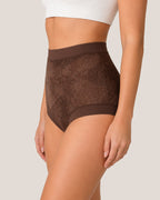 4-Pack High Waist Front Crossover Floral Lace Breathable Panties