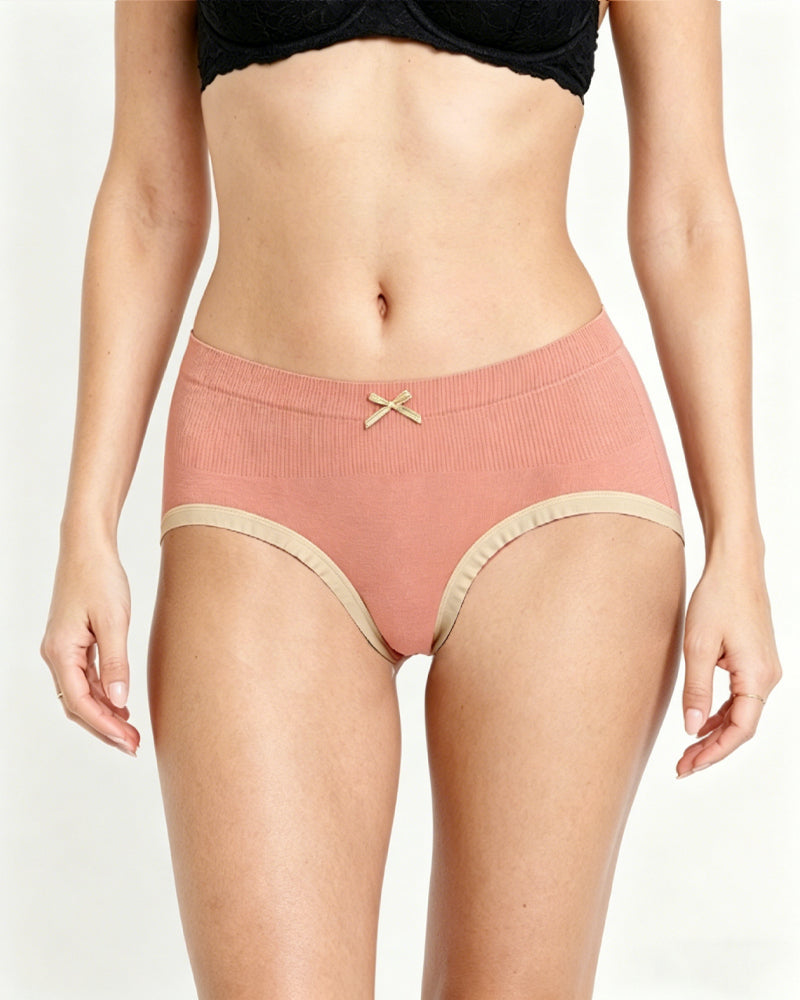 Five Pack High-elastic Seamless Bow-knot Breathable Panties Main image
