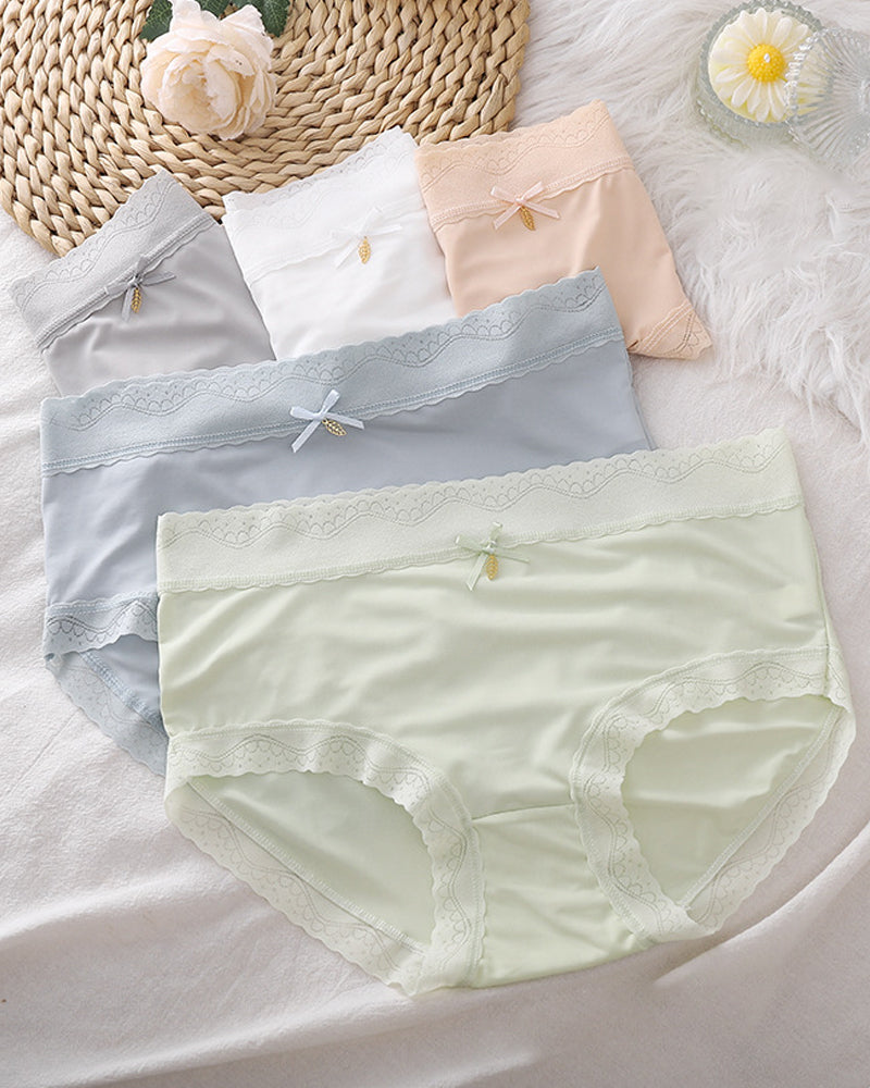 Comfortable Breathable Ice Silk Seamless Pure Cotton Crotch Women's Briefs Secondary image