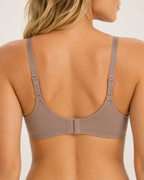 3-Pack Comfortable Wire-Free V-Neck T-Shirt Bra