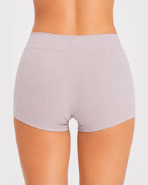 Multi-pack Plus Size High Waist Hip-hugging Cotton Ribbed Briefs